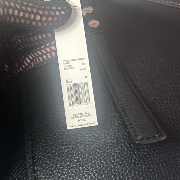 Marc Jacobs Black Leather Tote, NWT - Picture 8 of 10